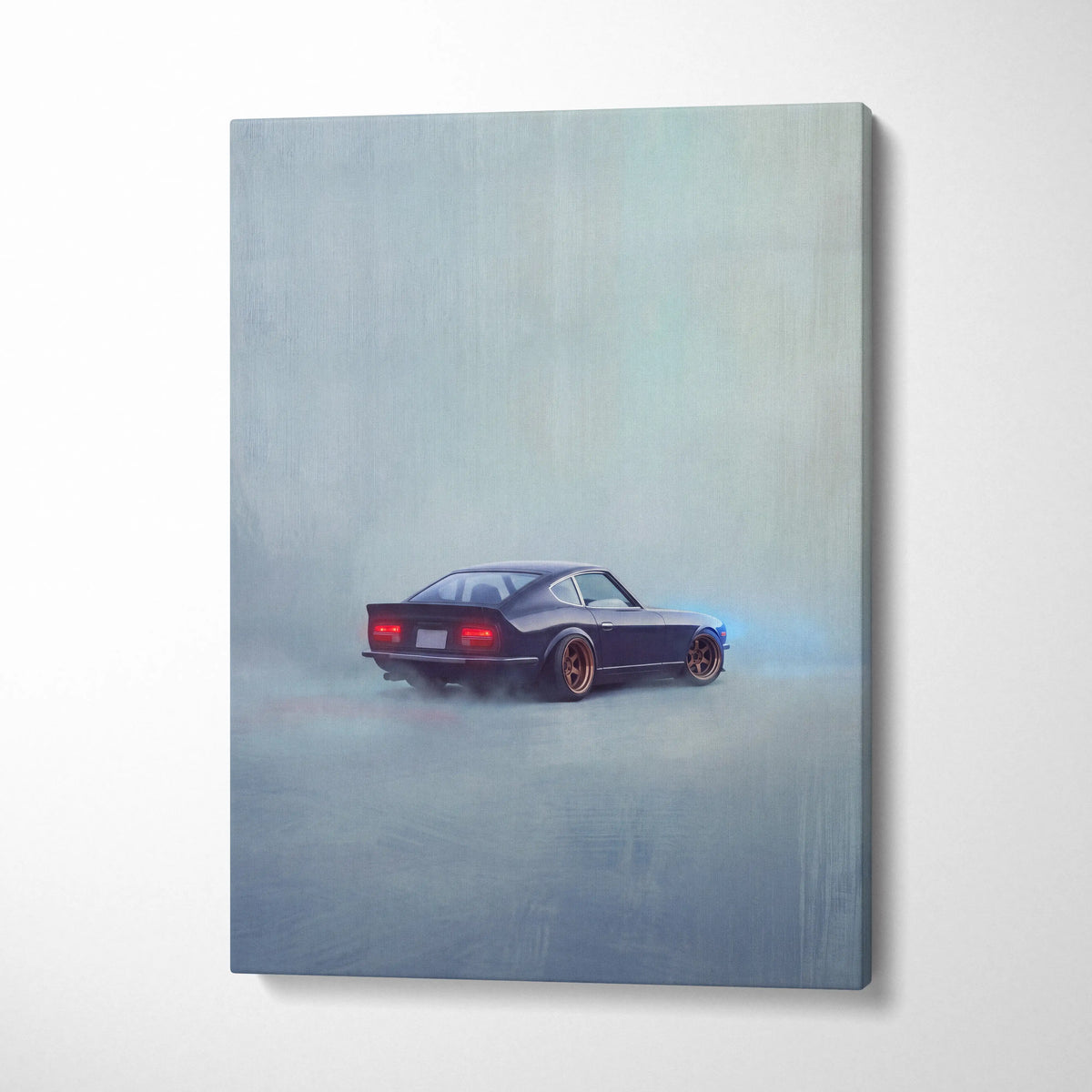 Datsun 240Z Inspired Automotive Wall Art - Classic Japanese Sports Vehicle Painting