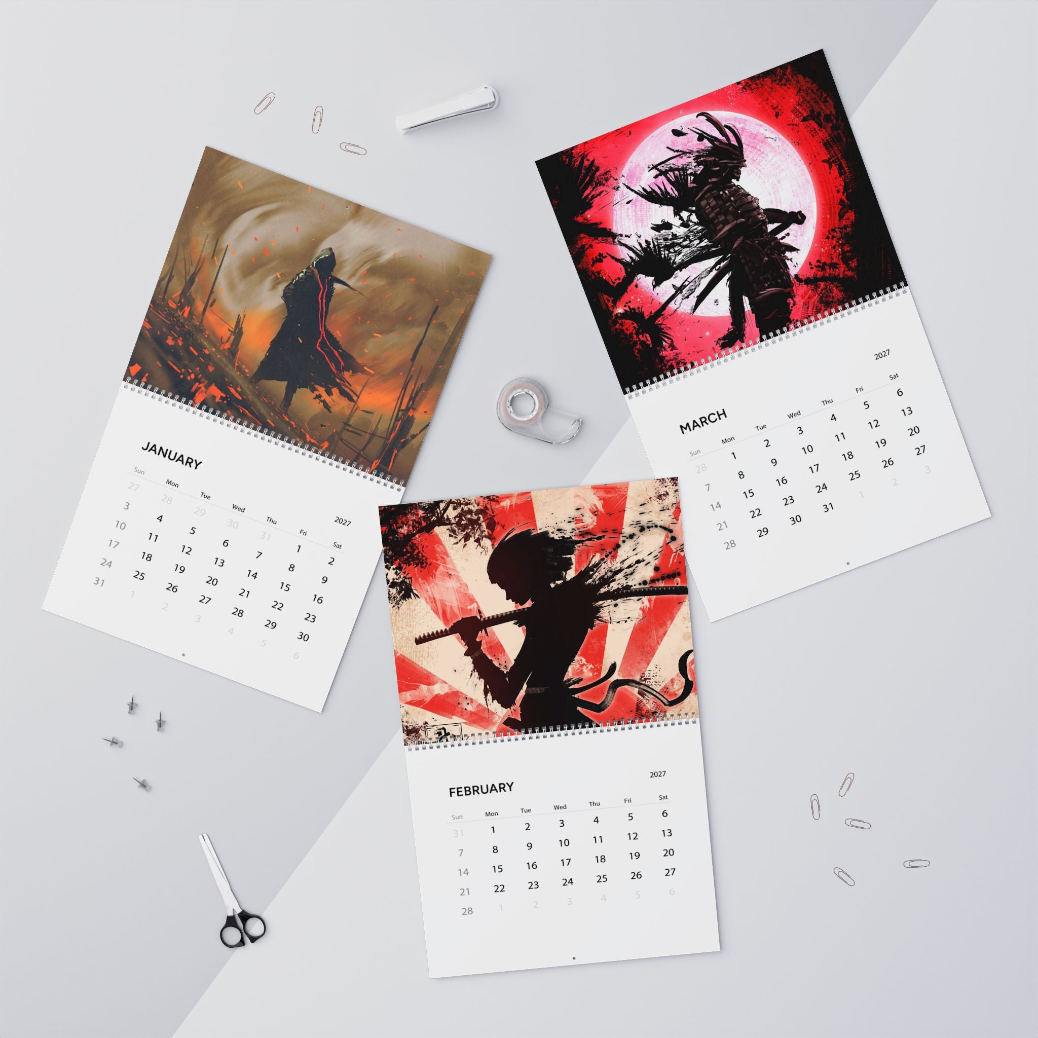 2027 Fantasy Artwork Wall Calendar – Epic Characters, Magical Worlds & Dreamlike Scenes