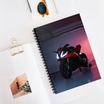 Aprilia RSV4 1100 Factory Motorcycle Spiral Notebook #005 - Throttle Designs