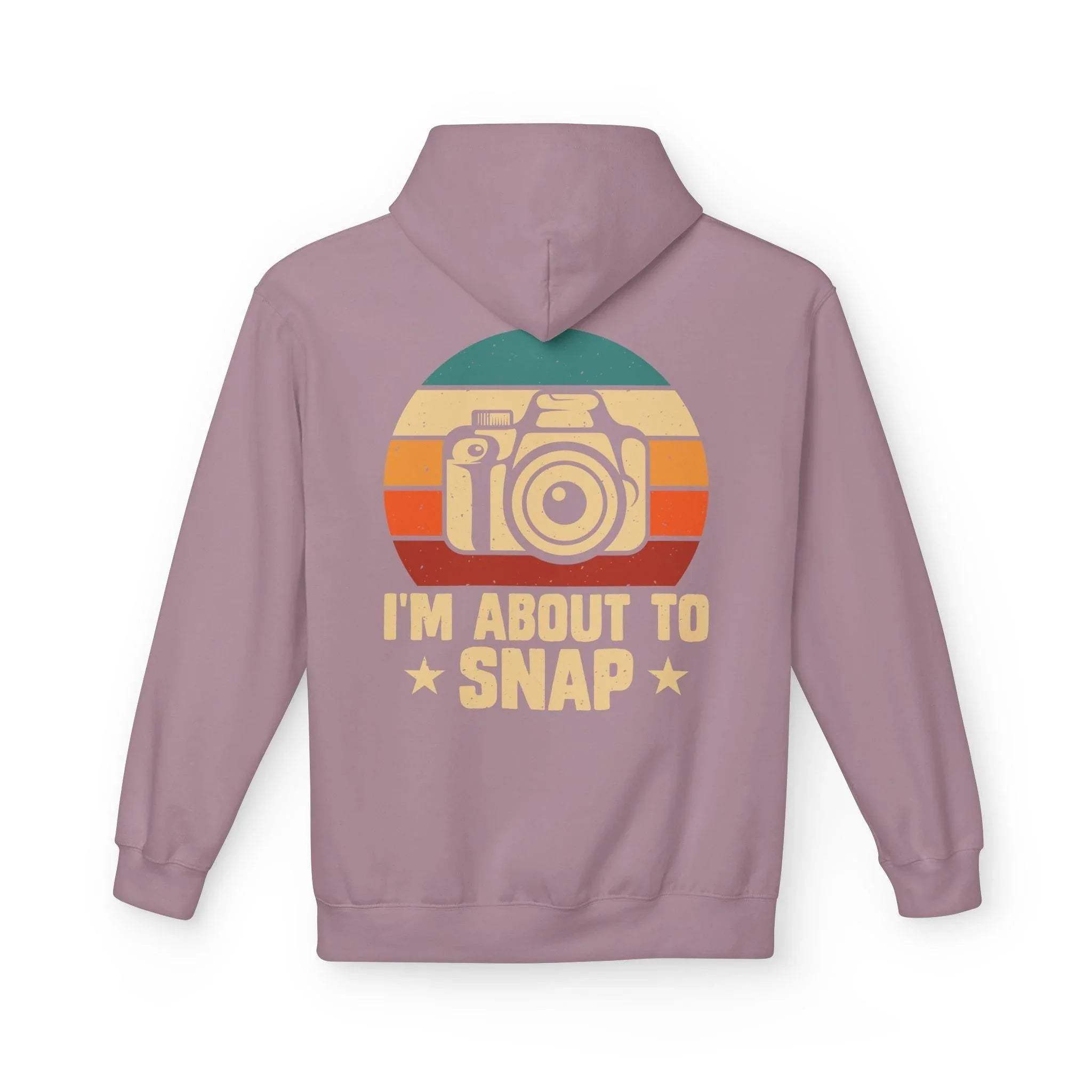 Retro Photographer's "I'm About to Snap" Fleece Hoodie - Stylish Comfort for Creatives