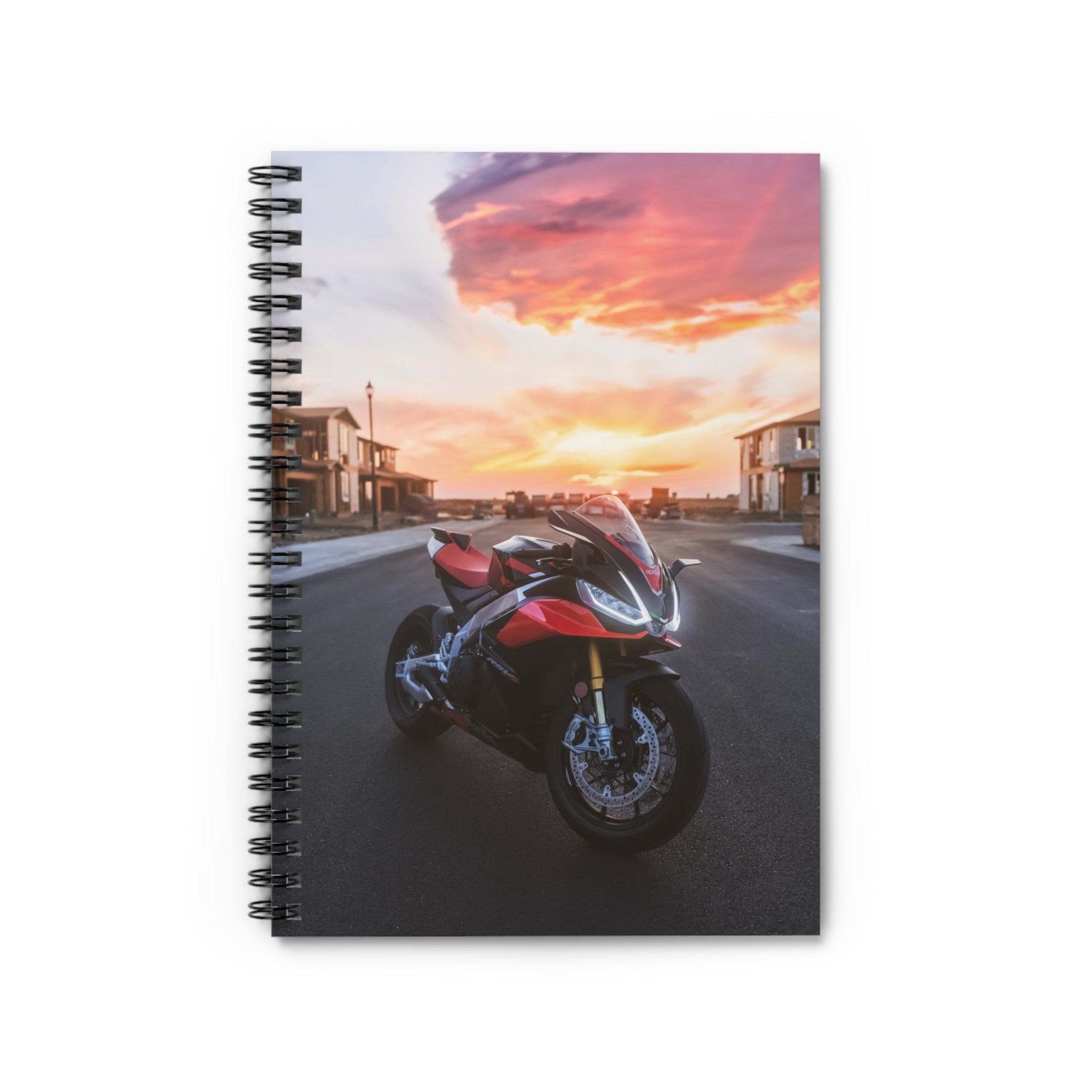 Aprilia RSV4 1100 Factory Motorcycle Spiral Notebook #028 - Throttle Designs