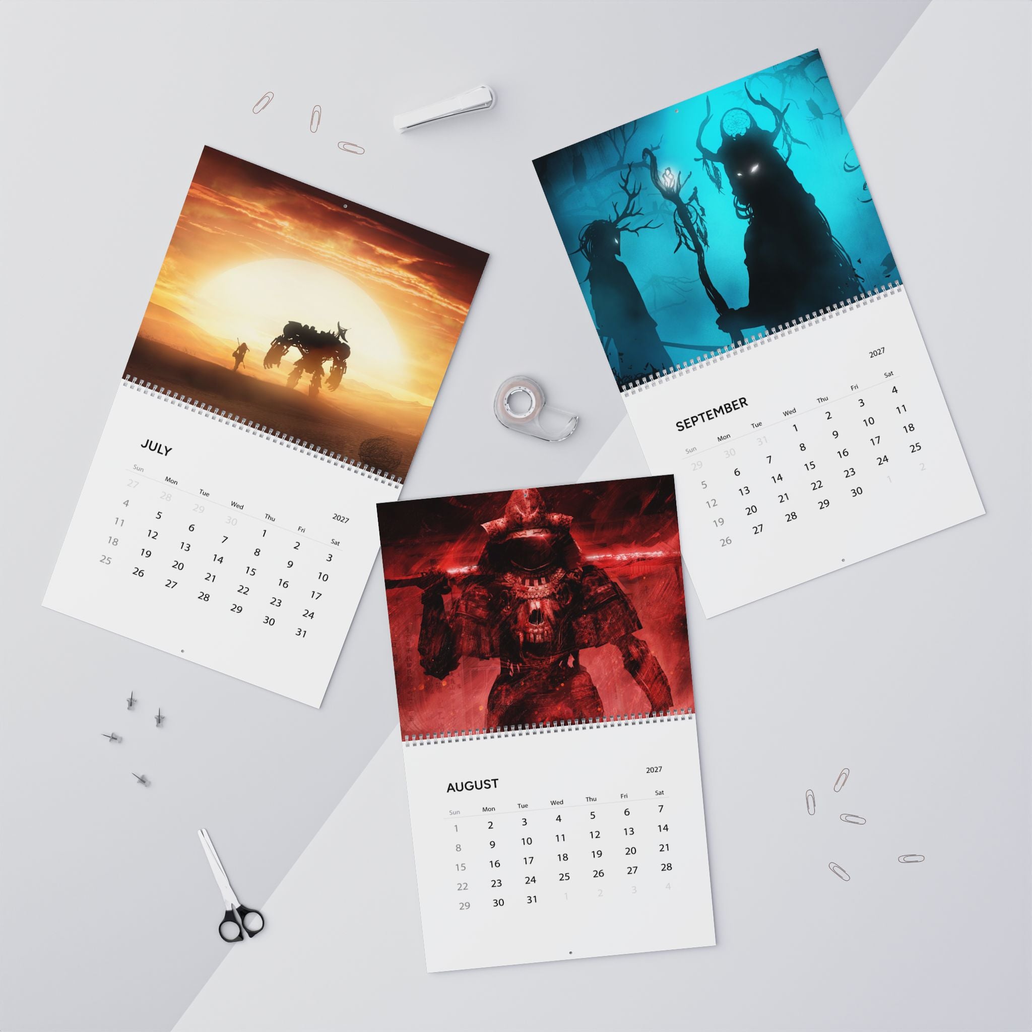 2027 Fantasy Character Calendar – Magical Artwork, Dream Worlds & Epic Fantasy Scenes