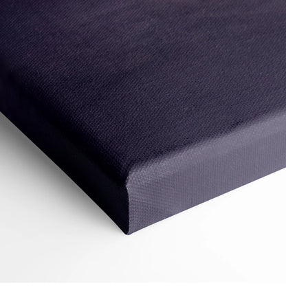 Lamborghini Aventador inspired supercar canvas art with dark navy textured woven surface and thick gallery-wrapped edges