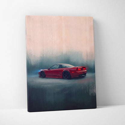 Honda NSX Inspired Automotive Wall Art - JDM Performance Vehicle Painting for Home