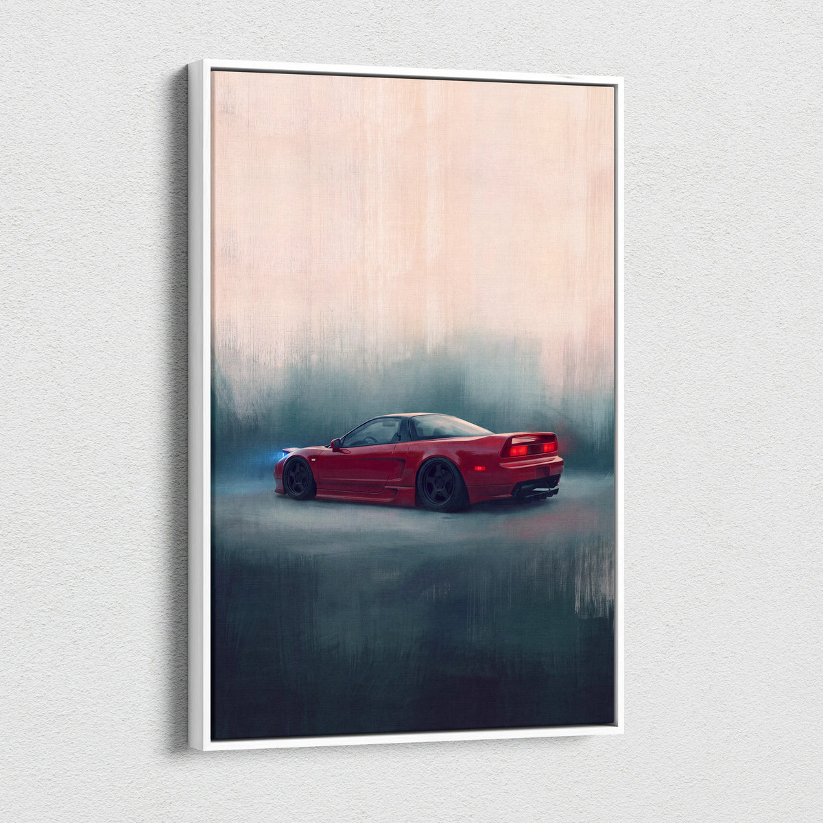 Honda NSX Inspired Automotive Wall Art - JDM Performance Vehicle Painting for Home