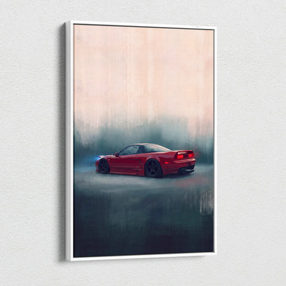 Honda NSX Inspired Automotive Wall Art - JDM Performance Vehicle Painting for Home