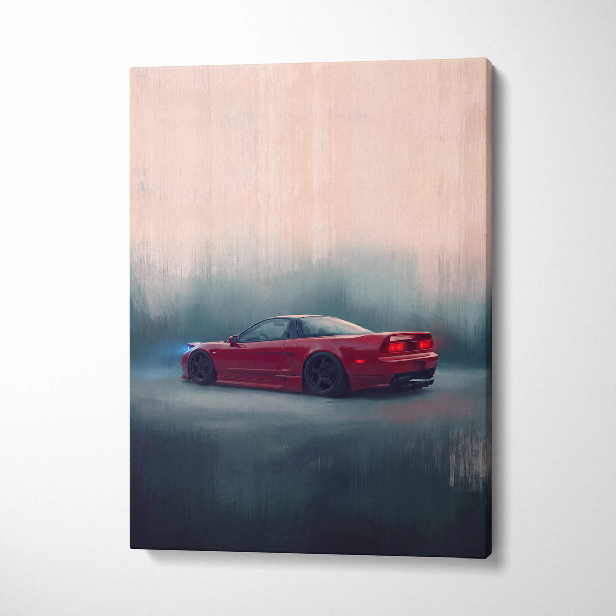Honda NSX Inspired Automotive Wall Art - JDM Performance Vehicle Painting for Home