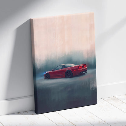 Honda NSX Inspired Automotive Wall Art - JDM Performance Vehicle Painting for Home