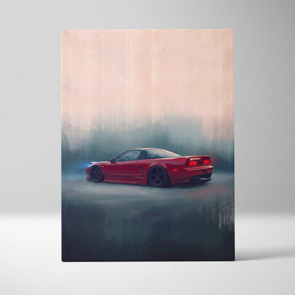 Honda NSX Inspired Automotive Wall Art - JDM Performance Vehicle Painting for Home