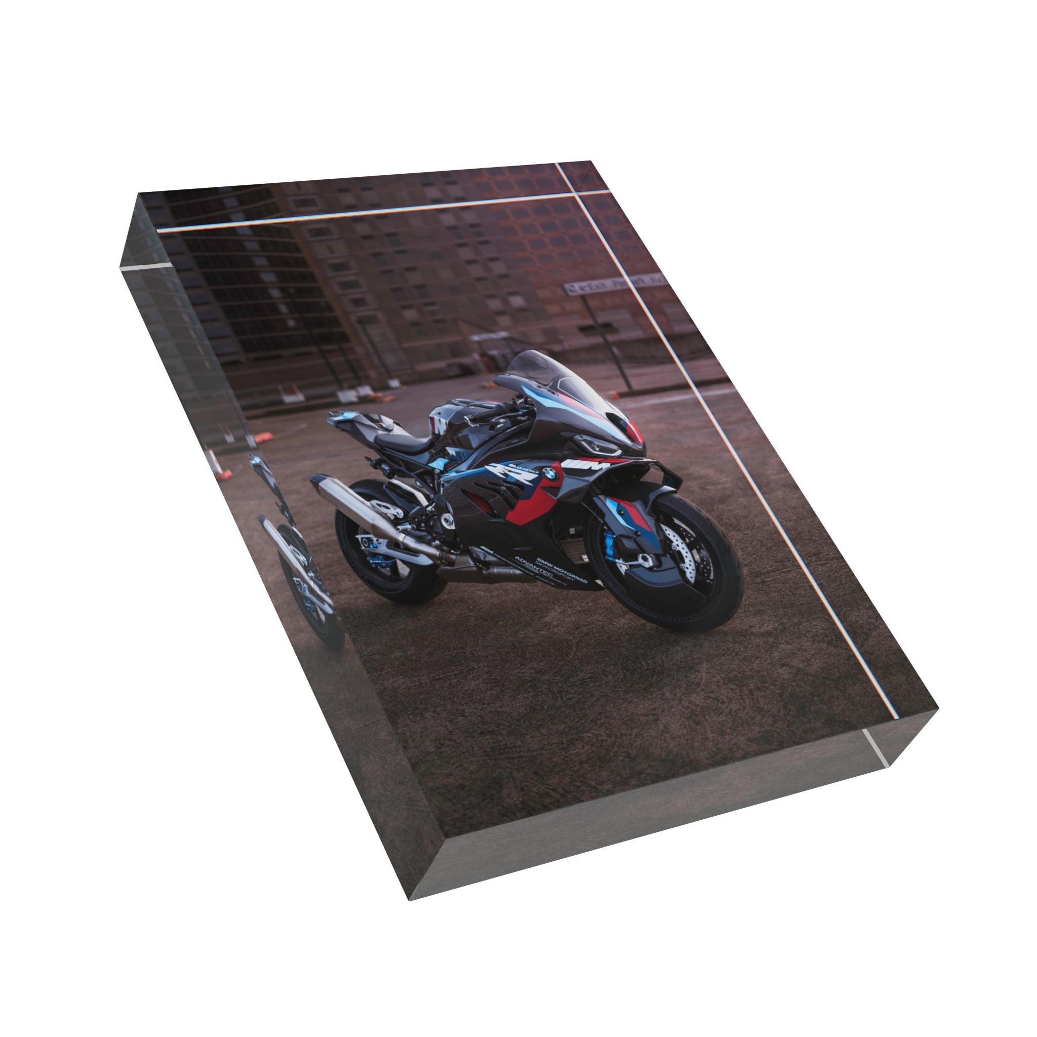 BMW M1000RR Motorcycle Acrylic Photo Block #008 - Throttle Designs