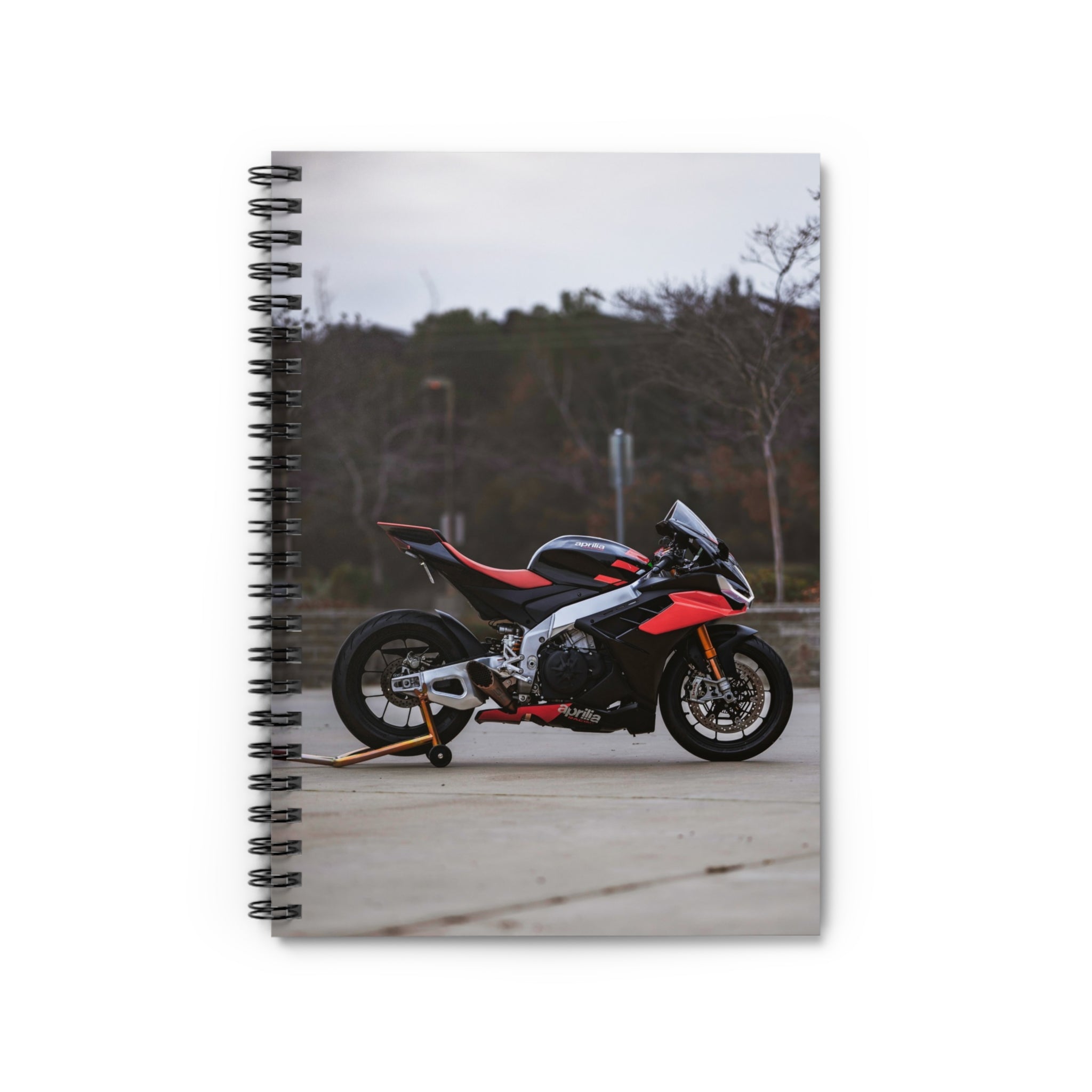 Aprilia RSV4 1100 Factory Motorcycle Spiral Notebook #012 - Throttle Designs