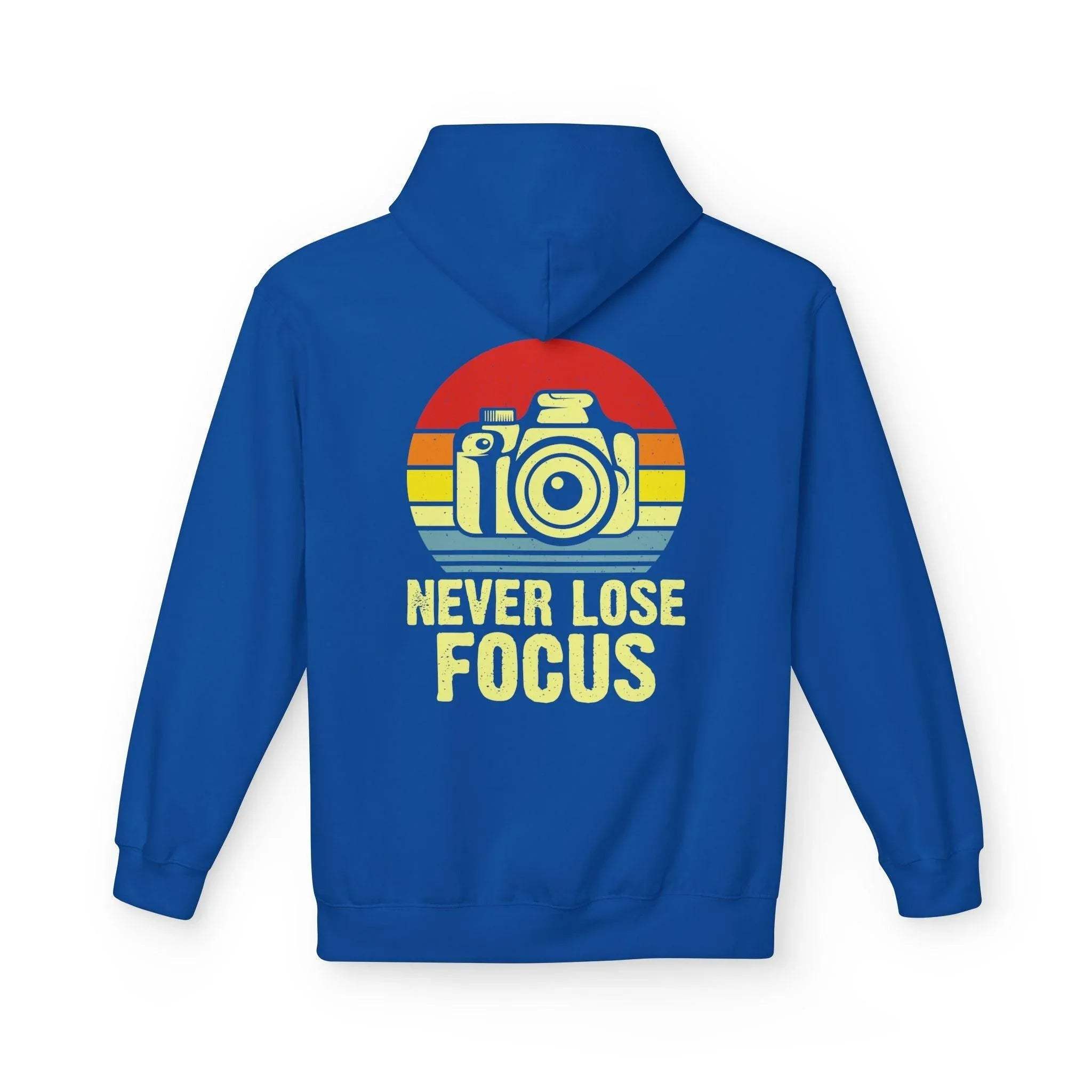 Ultimate Comfort Hoodie for Photographers: "Stay Focused" Fleece Design