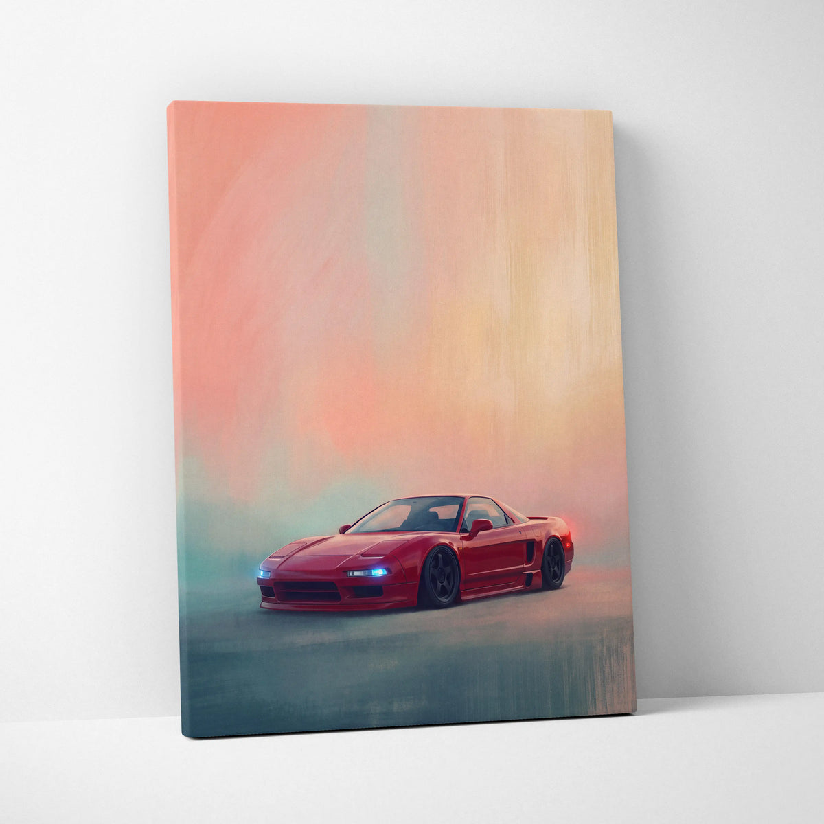 Honda NSX Inspired Canvas Art - Premium Japanese Sports Car Wall Decor for Living Room
