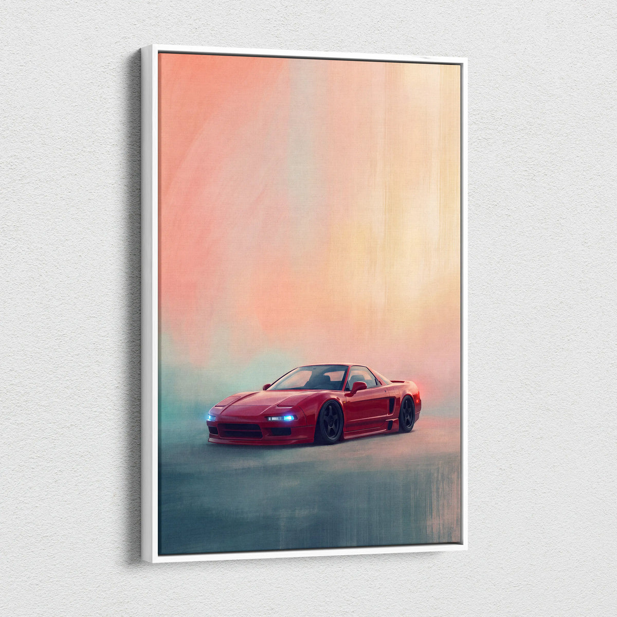 Honda NSX Inspired Canvas Art - Premium Japanese Sports Car Wall Decor for Living Room