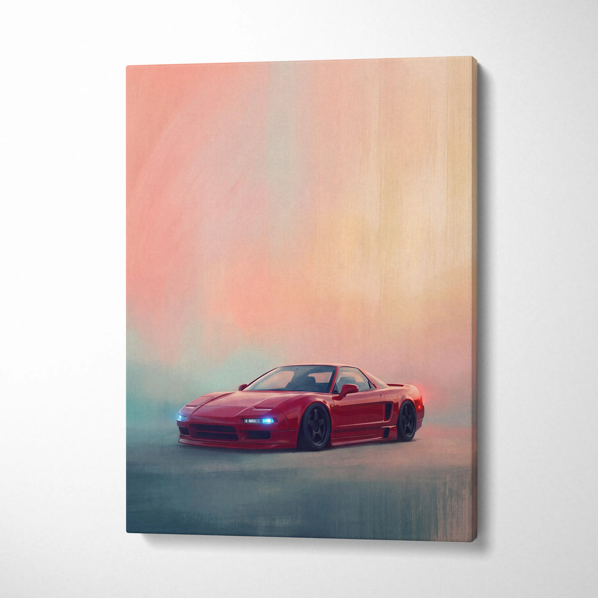 Honda NSX Inspired Canvas Art - Premium Japanese Sports Car Wall Decor for Living Room