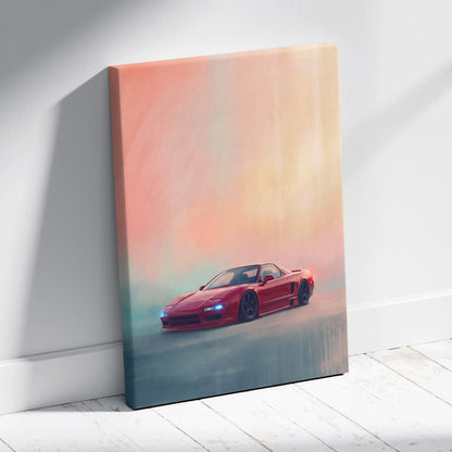 Honda NSX Inspired Canvas Art - Premium Japanese Sports Car Wall Decor for Living Room