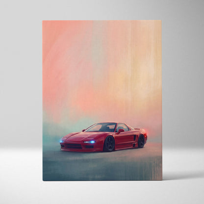 Honda NSX Inspired Canvas Art - Premium Japanese Sports Car Wall Decor for Living Room