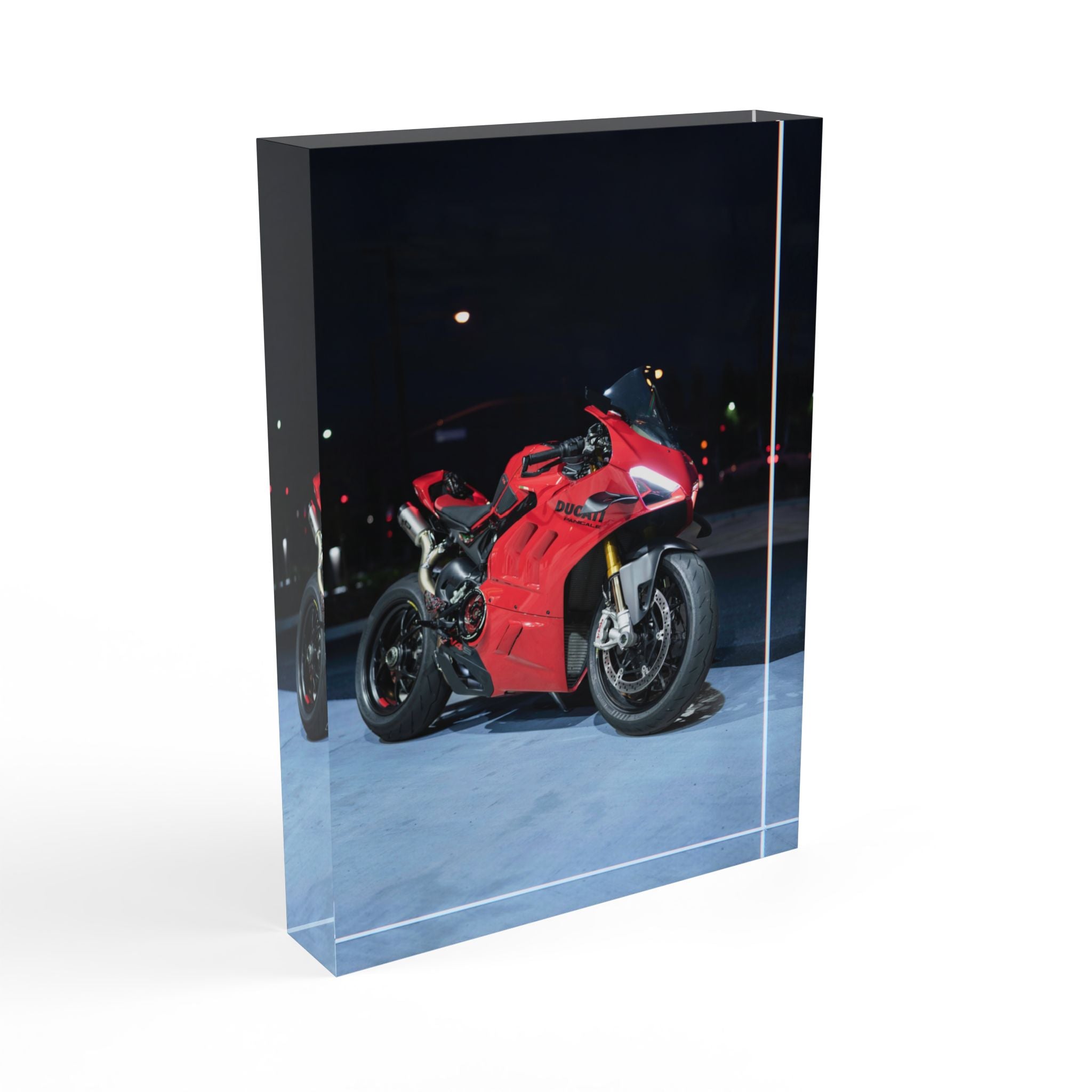 Ducati V4S Motorcycle Acrylic Photo Block #006 - Throttle Designs