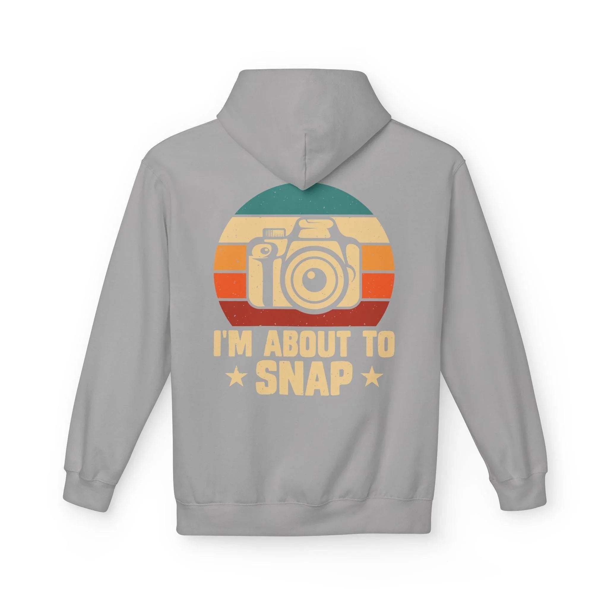 Retro Photographer's "I'm About to Snap" Fleece Hoodie - Stylish Comfort for Creatives