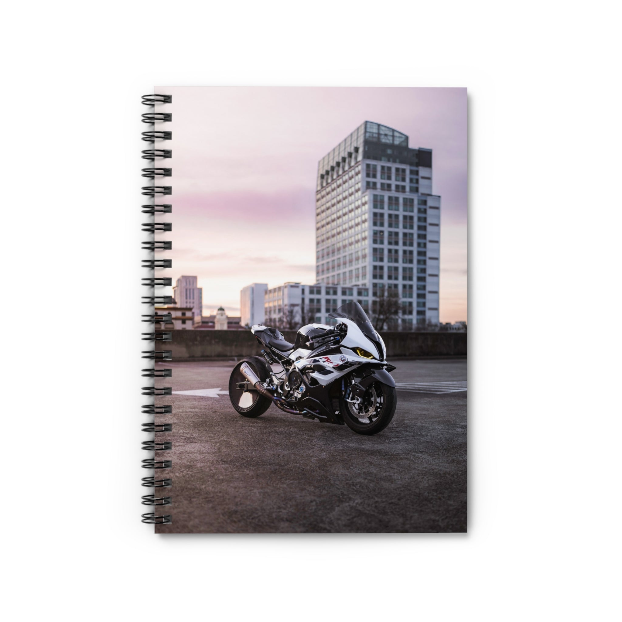 BMW S1000RR Drag Spec Motorcycle Spiral Notebook #015 - Throttle Designs