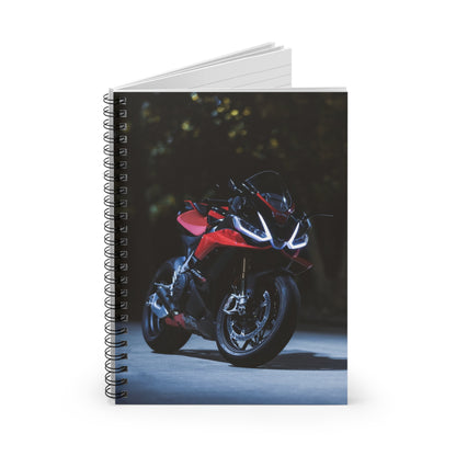 Aprilia RSV4 1100 Factory Motorcycle Spiral Notebook #024 - Throttle Designs