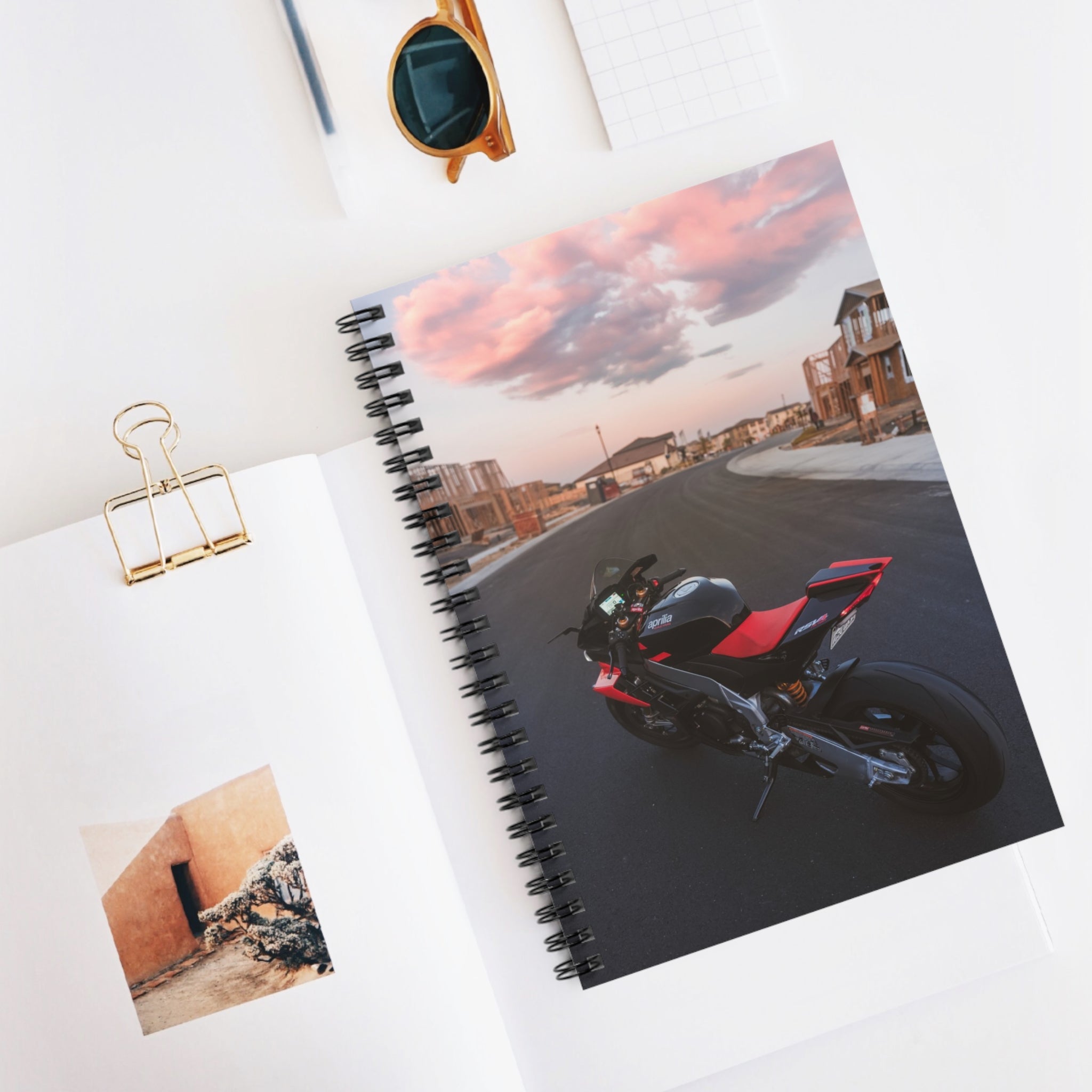 Aprilia RSV4 1100 Factory Motorcycle Spiral Notebook #030 - Throttle Designs