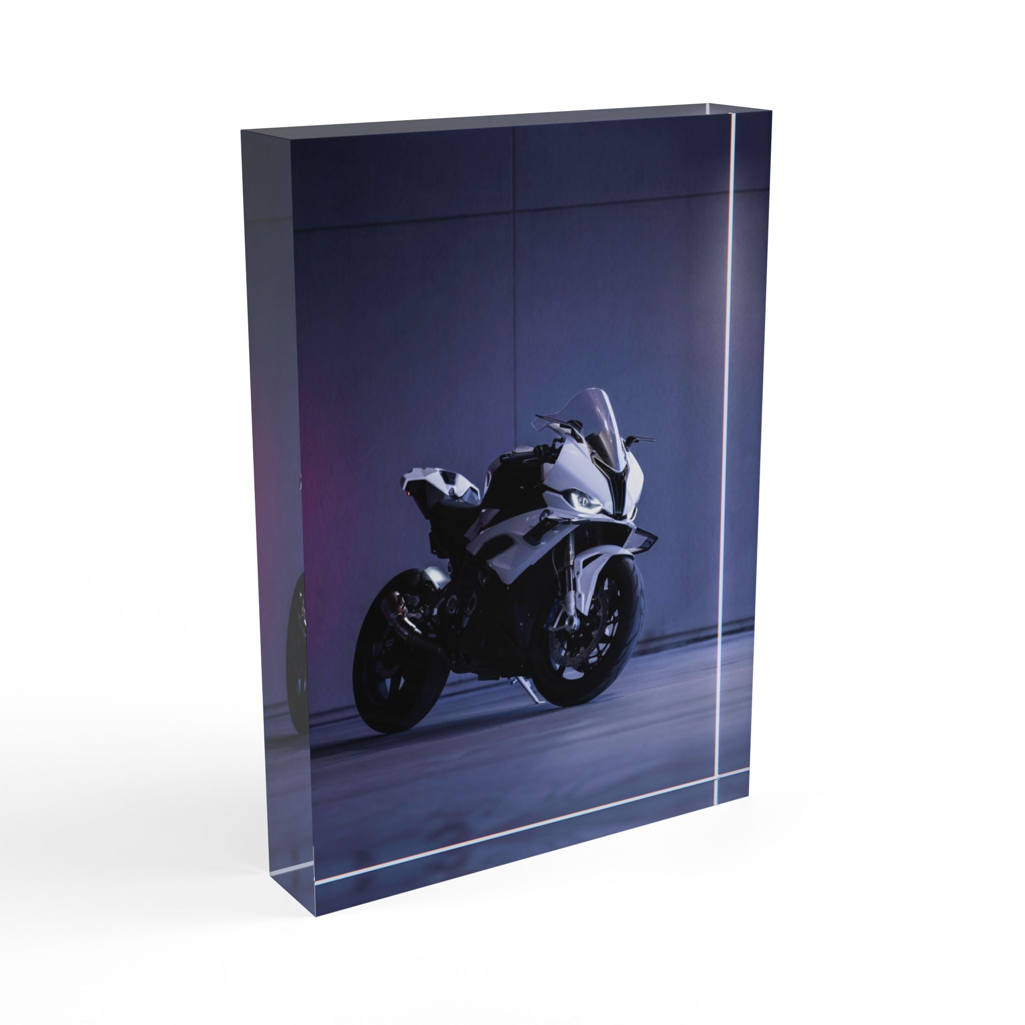 BMW S1000RR Motorcycle Acrylic Photo Block #040 - Throttle Designs