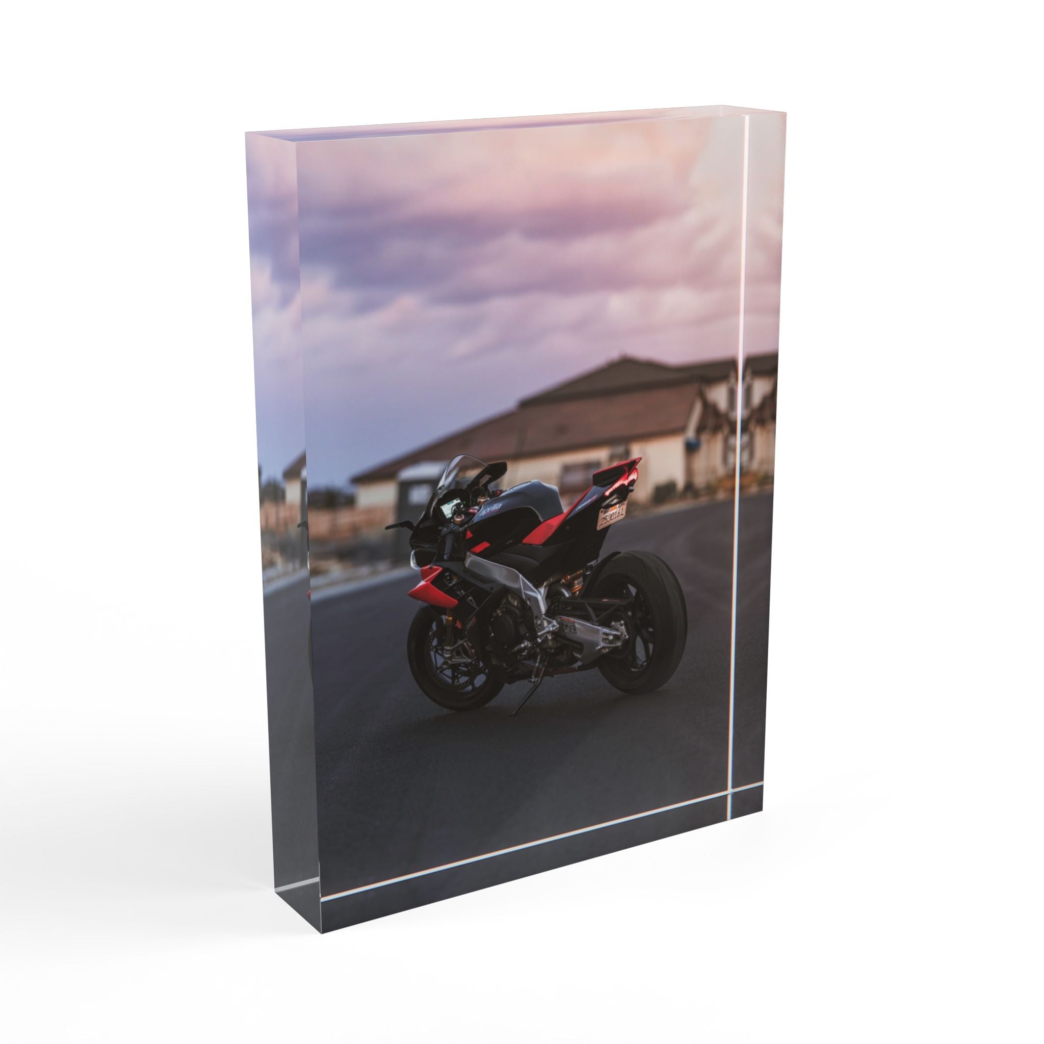 Aprilia RSV4 Motorcycle Acrylic Photo Block #017 - Throttle Designs