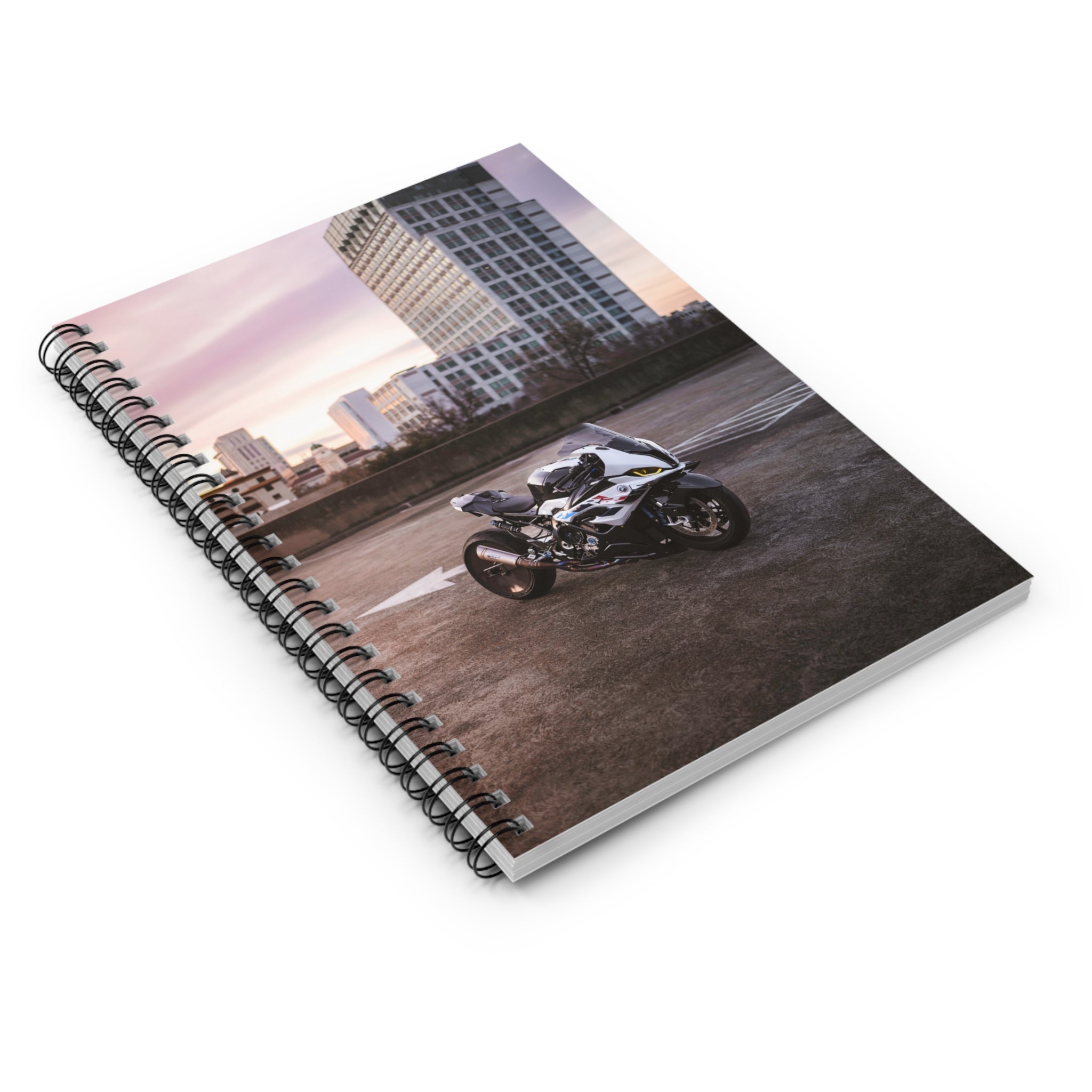 BMW S1000RR Drag Spec Motorcycle Spiral Notebook #013 - Throttle Designs