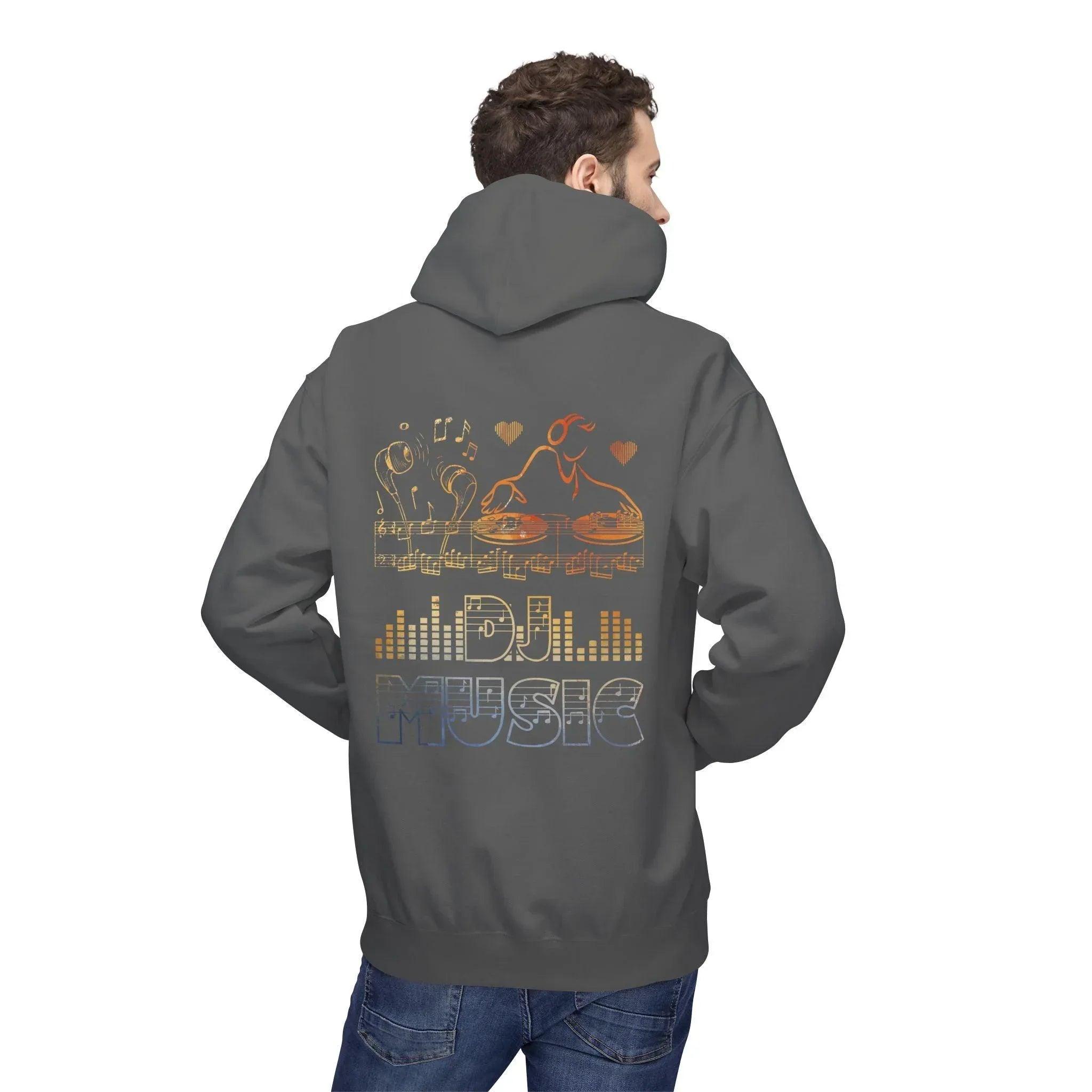 Ultimate DJ Music Lover's Fleece Hoodie: Comfort Meets Style