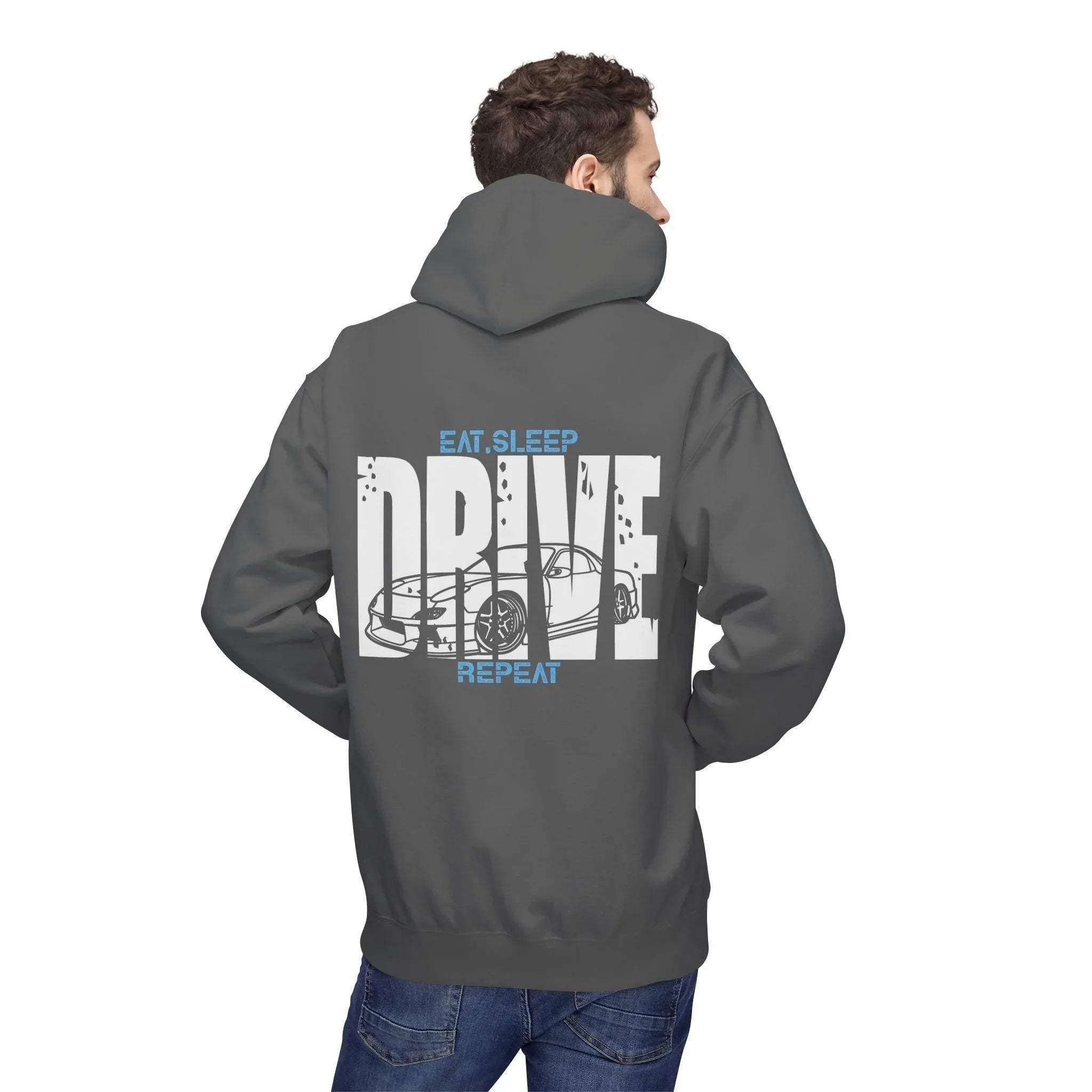 Mazda FD RX7 DRIVE Fleece Hoodie - Comfort Meets Style for Car Lovers