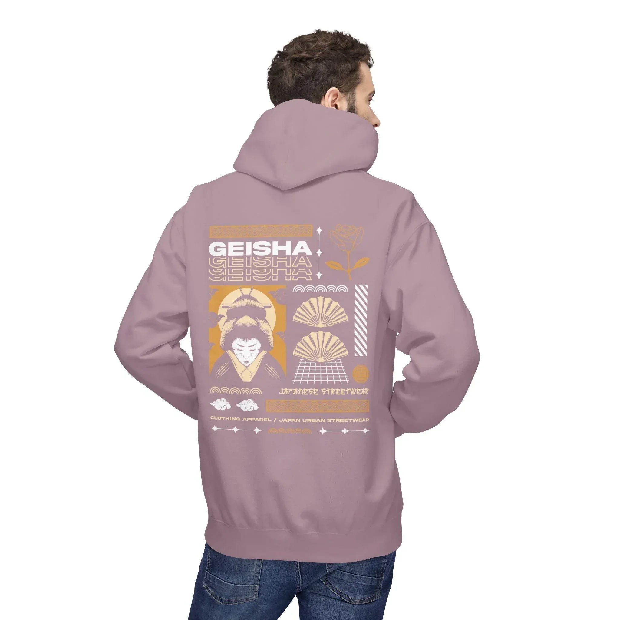 Stylish Geisha-Inspired Fleece Hoodie for Ultimate Streetwear Comfort