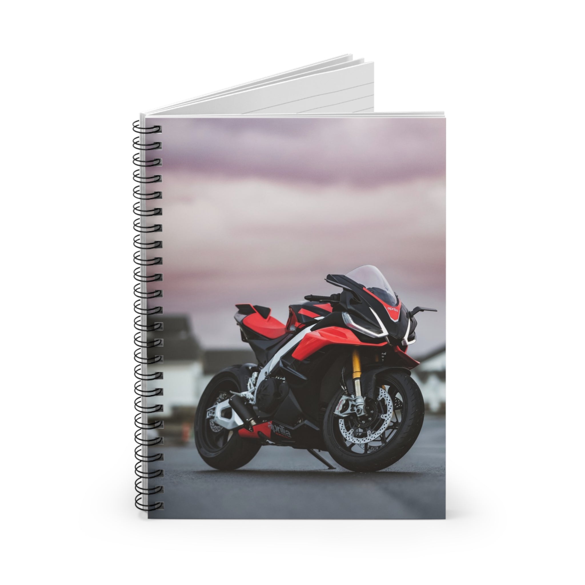 Aprilia RSV4 1100 Factory Motorcycle Spiral Notebook #004 - Throttle Designs