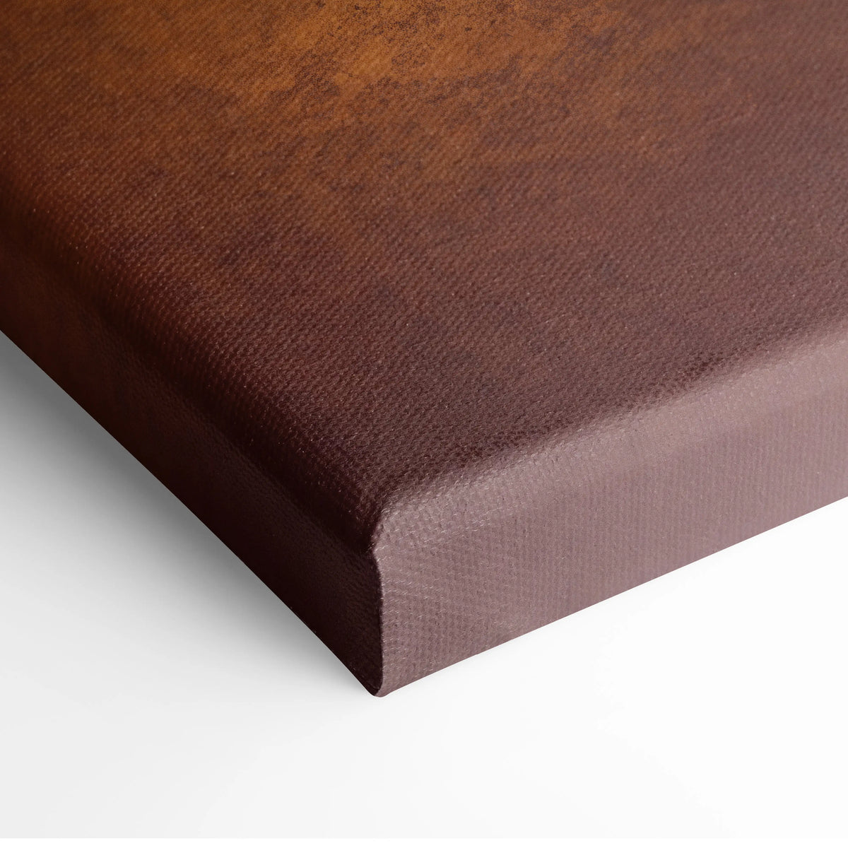 Brown canvas art with textured woven surface and raised edges inspired by Lamborghini Huracán STO premium wall decor