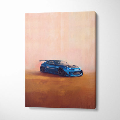 Subaru BRZ Inspired Car Wall Art - Widebody Performance Vehicle Canvas Print