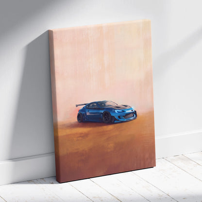 Subaru BRZ Inspired Car Wall Art - Widebody Performance Vehicle Canvas Print