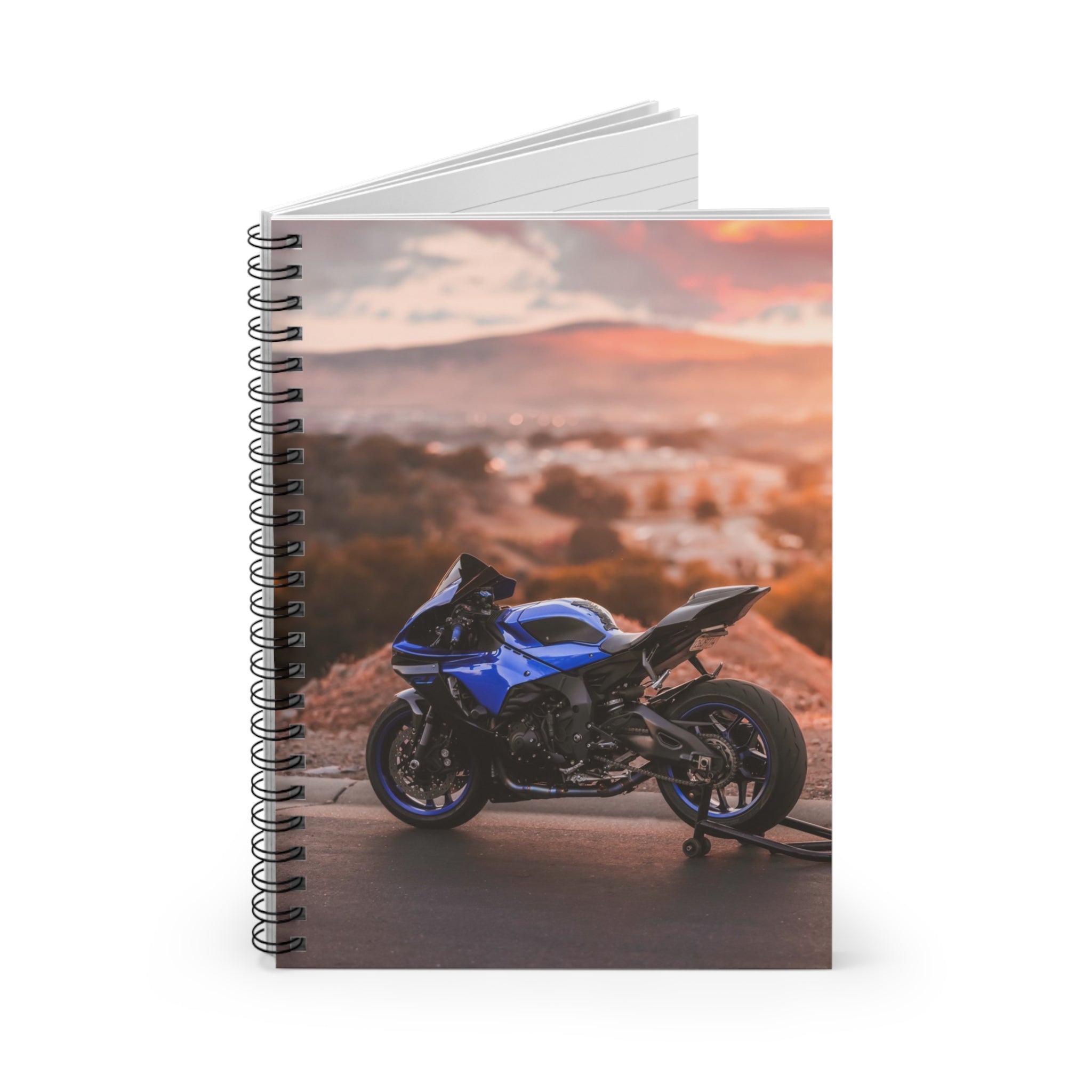 Yamaha R1 Motorcycle Spiral Notebook #030 - Throttle Designs