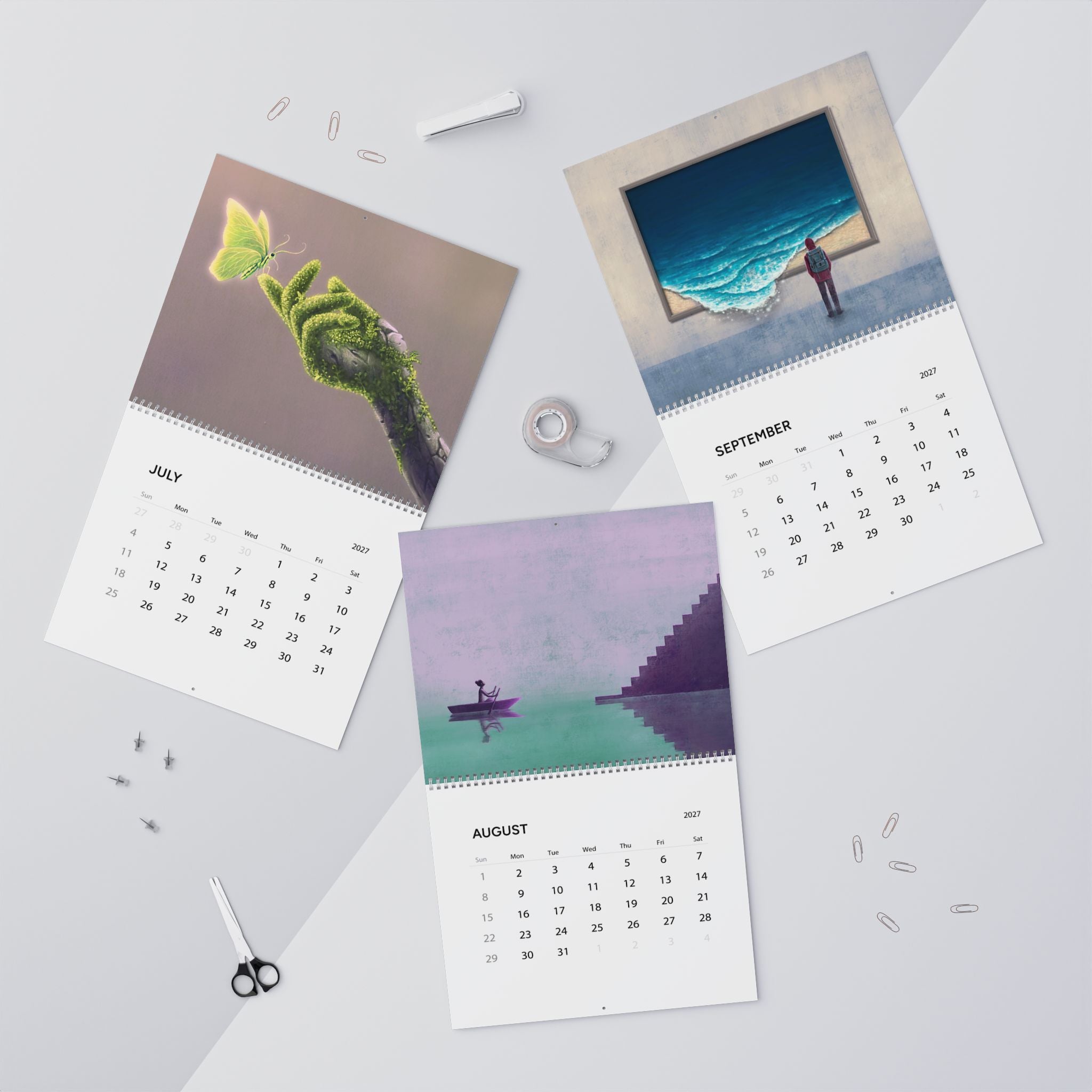 2027 Contemporary Art Calendar – Creative Abstract Artwork, Bold Designs & Decorative Art Collection
