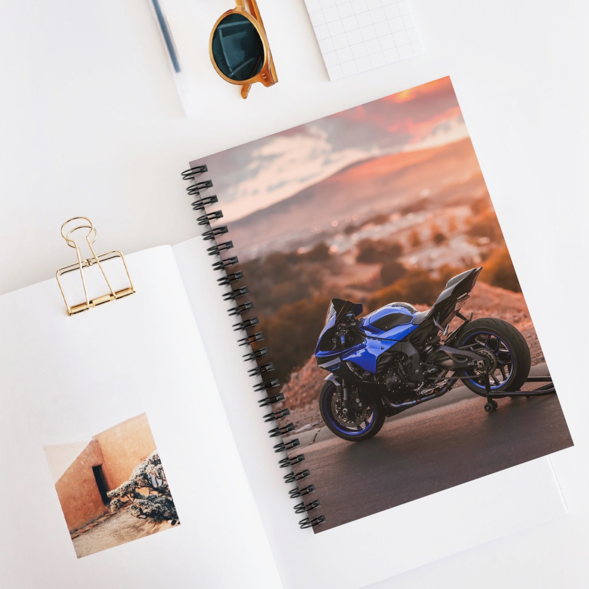 Yamaha R1 Motorcycle Spiral Notebook #030 - Throttle Designs