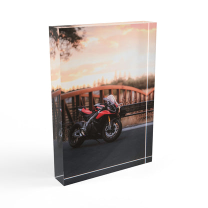 Aprilia RSV4 Motorcycle Acrylic Photo Block #007 - Throttle Designs