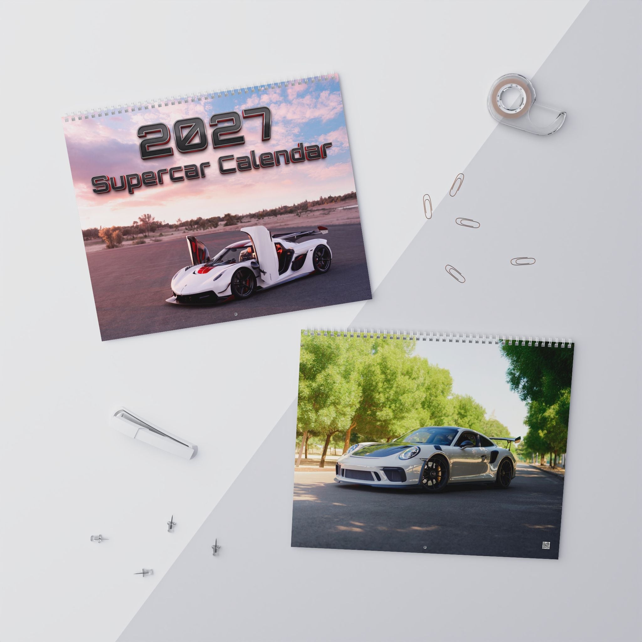 2027 Supercar Wall Calendar – Exotic Performance Cars, Luxury Sports Cars & Automotive Artwork Collection