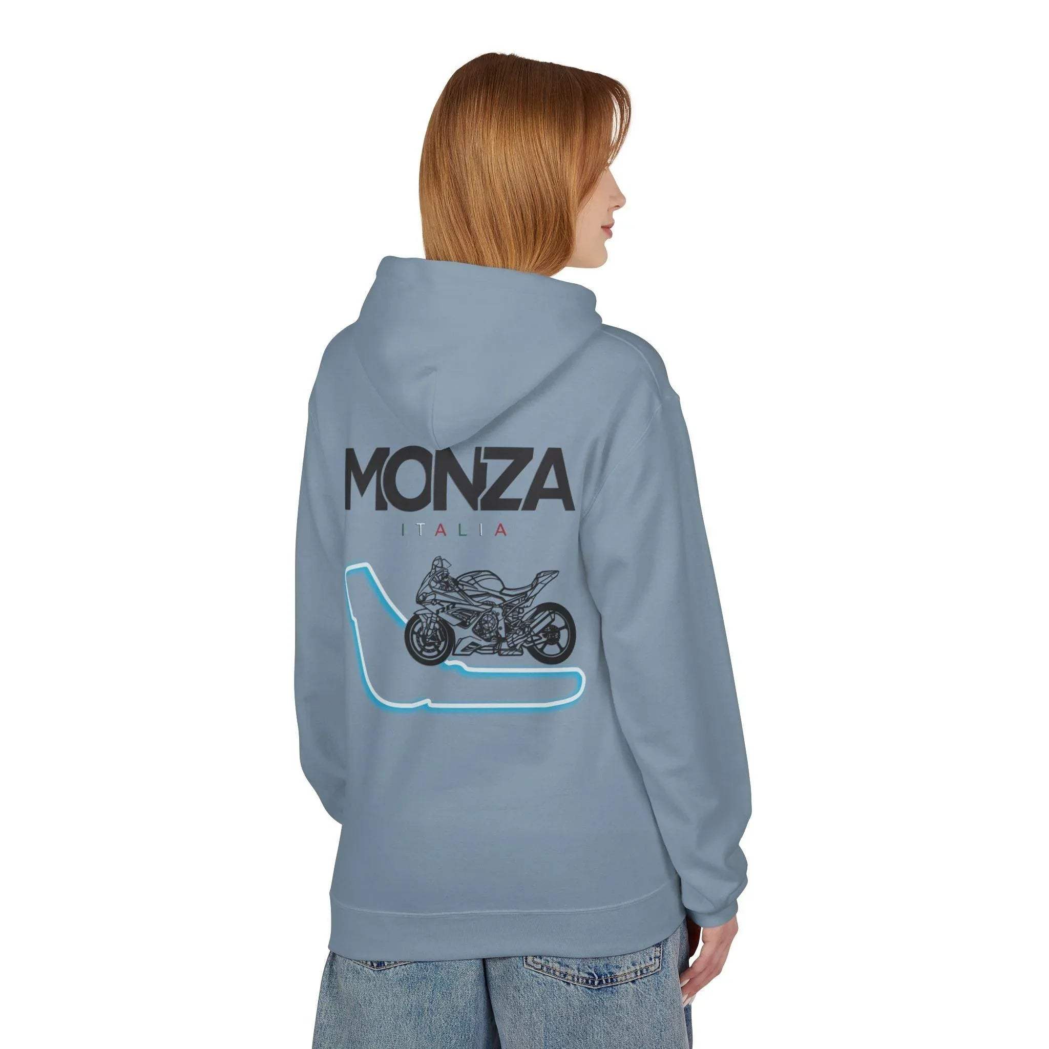 BMW Inspired S1000RR Monza Italia Race Track Fleece Hoodie for Style and Comfort