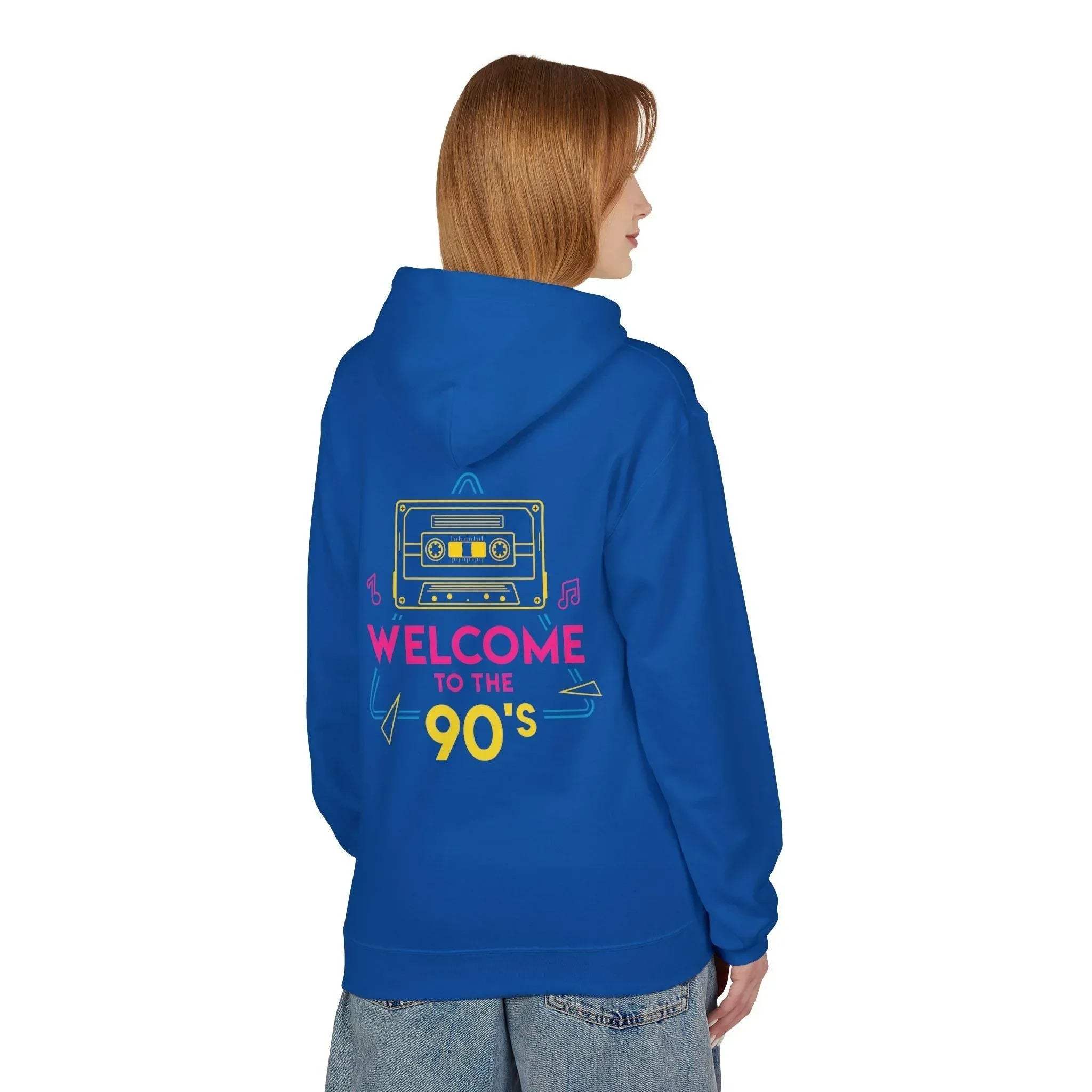 Nostalgic 90's Vibes Premium Fleece Hoodie for Ultimate Comfort