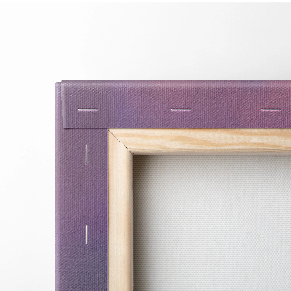 Purple textured canvas frame with light wood border for lamborghini huracán spyder inspired car wall art track edition