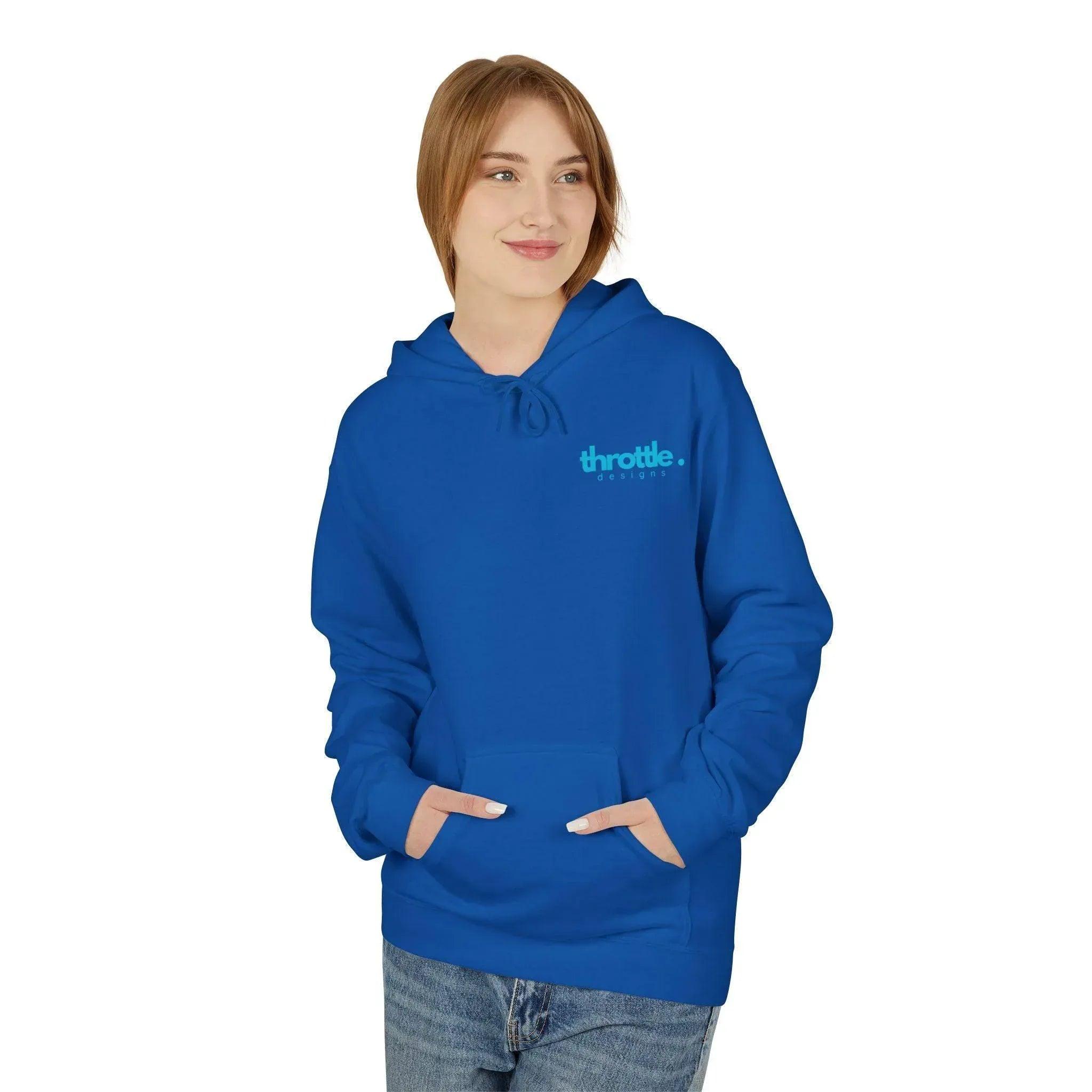 Cozy Retro Palm Tree Sunset Fleece Pullover Hoodie for Ultimate Comfort
