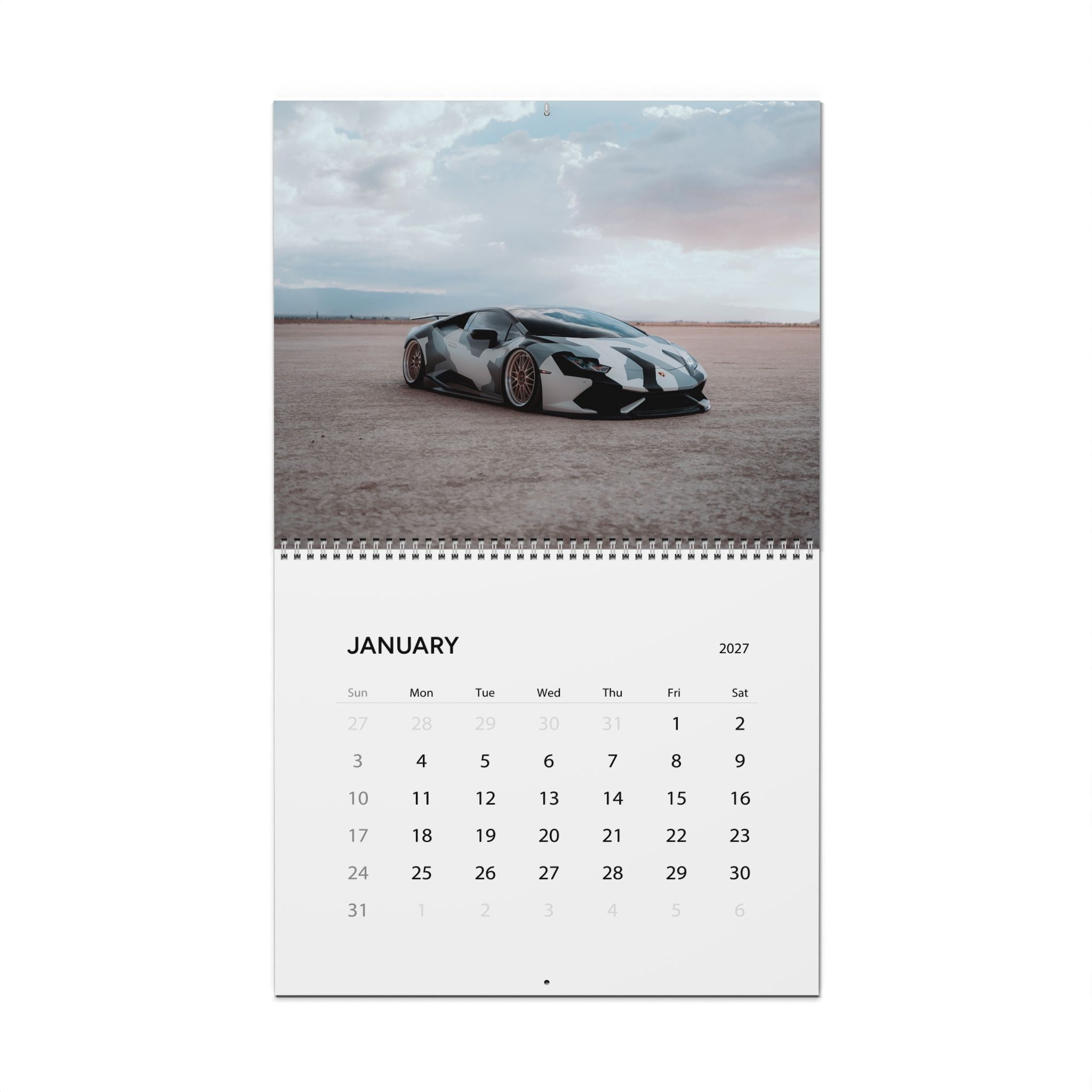 2027 Supercar Wall Calendar – Exotic Performance Cars, Luxury Sports Cars & Automotive Artwork Collection