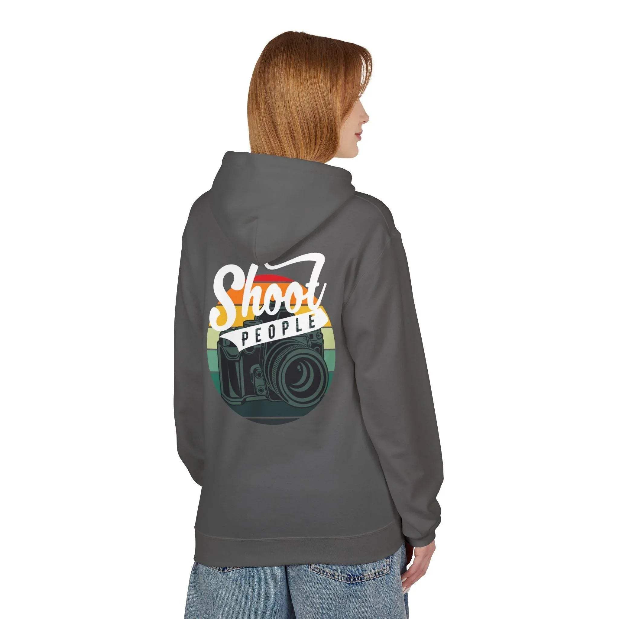 Creative Photographer's "Shoot People" Fleece Hoodie for Ultimate Comfort and Style