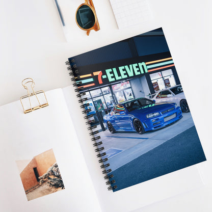 Nissan GTR R34 Automotive Spiral Notebook #002 - Throttle Designs