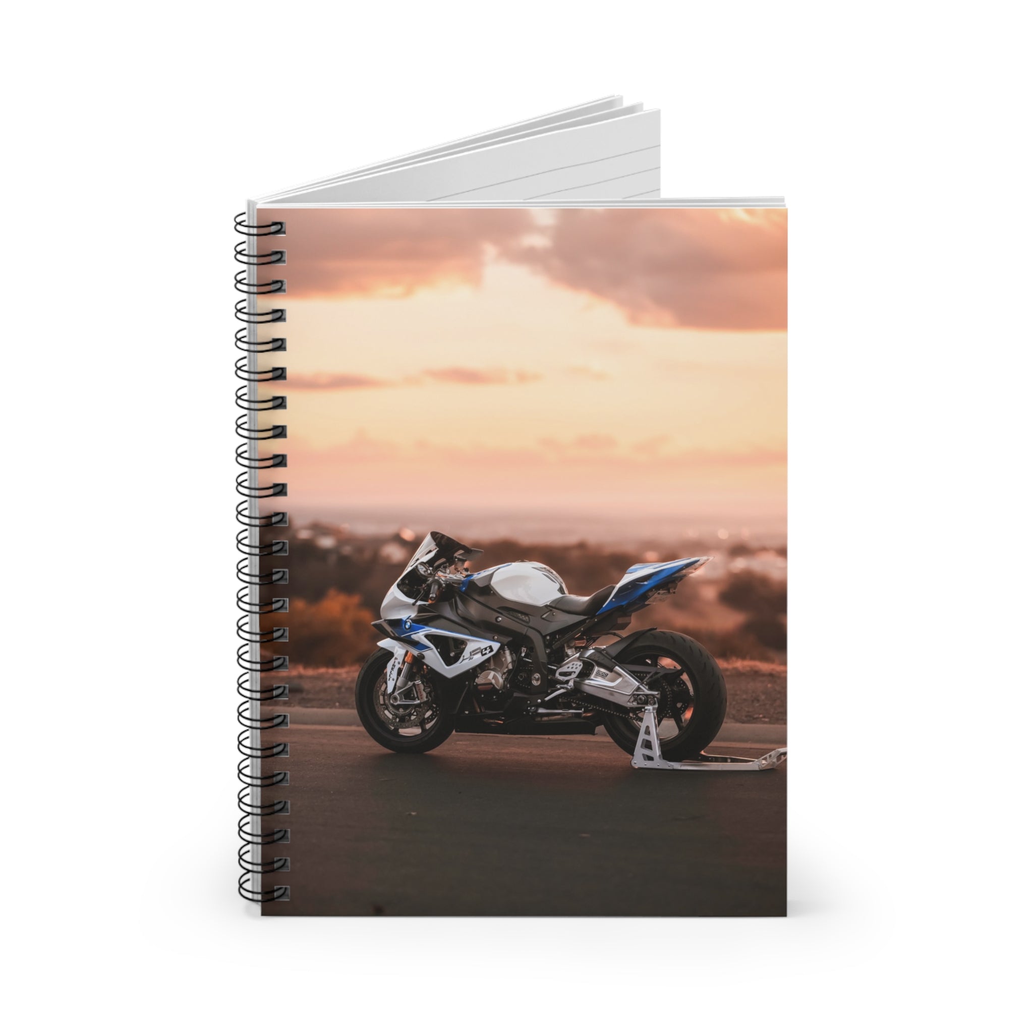 BMW S1000RR HP4 Motorcycle Spiral Notebook #009 - Throttle Designs