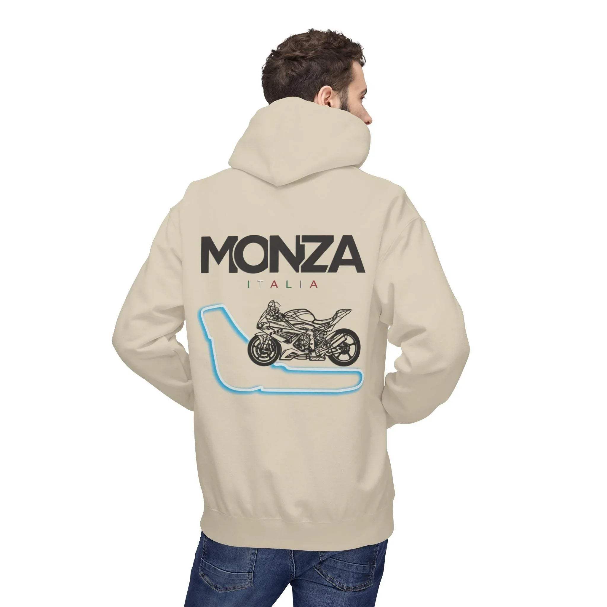 BMW Inspired S1000RR Monza Italia Race Track Fleece Hoodie for Style and Comfort
